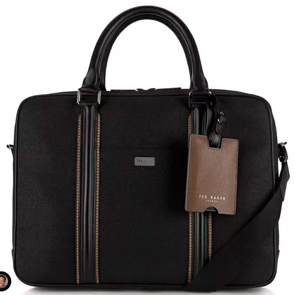 Ted Baker London Snowdor Document Bag Laptop Briefcase Messenger
